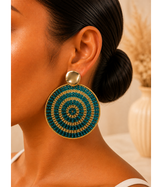 Bead Bliss Earrings - Teal
