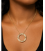 Love Upscale Encrusted Necklace - Gold