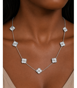 Clover Bae Necklace - Silver