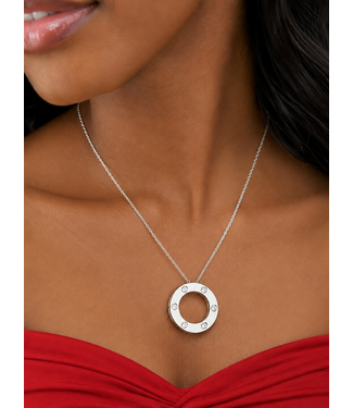 Love Pendant Necklace - Silver