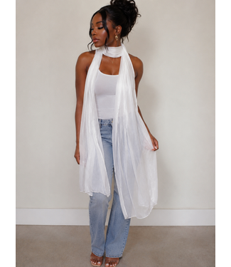 White Shimmer Scarf