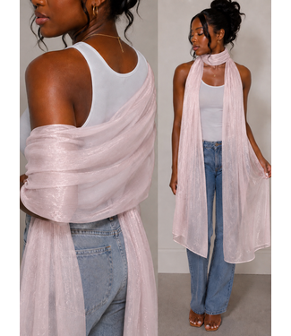 Mauve Shimmer Scarf
