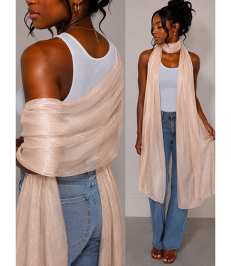 Apricot Shimmer Scarf