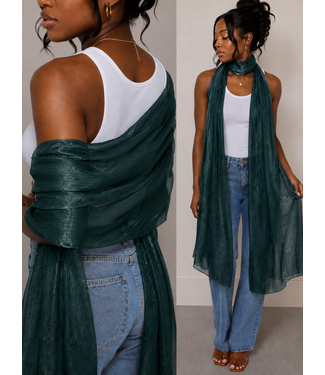 Green Shimmer Scarf