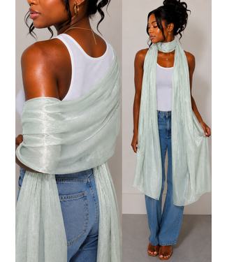 Sage Green Shimmer Scarf