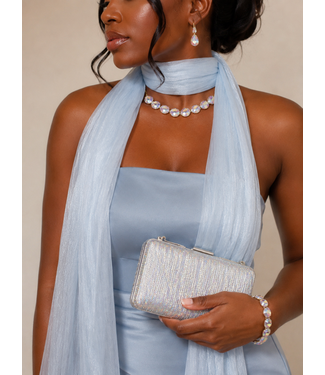 Baby Blue Shimmer Scarf