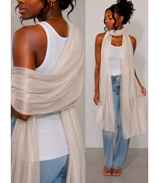 Khaki Shimmer Scarf