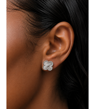 Clover Bae Earrings - Silver