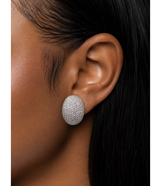 Electric Jewel Earrings - Silver (Gold Dipped)