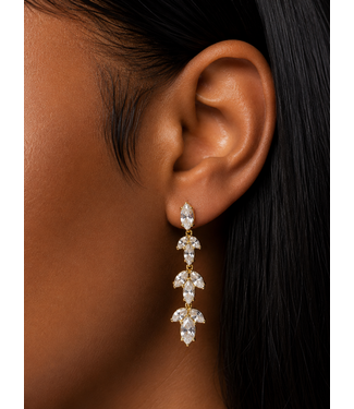 Spotlight Sparkle Earrings - Gold (Gold Dipped)