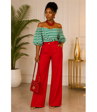 Downtown Trousers - Red