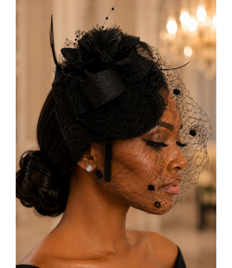 The Matriarch Fascinator - Black