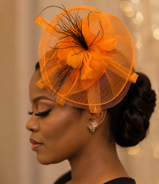 IN VAIN FASCINATOR - ORANGE