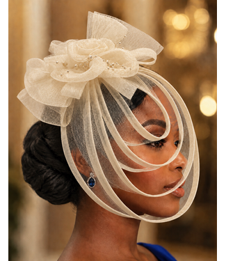 Love In Bloom Fascinator - Ivory