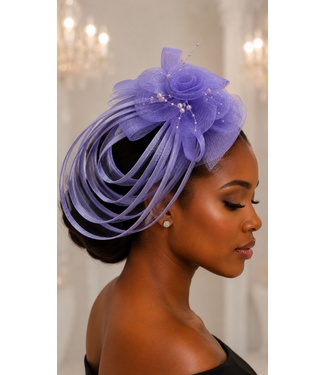 Love In Bloom Fascinator - Lavender