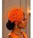 Rose Romance Fascinator - Orange