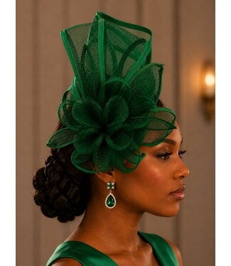 Grand Entrance Fascinator - Green