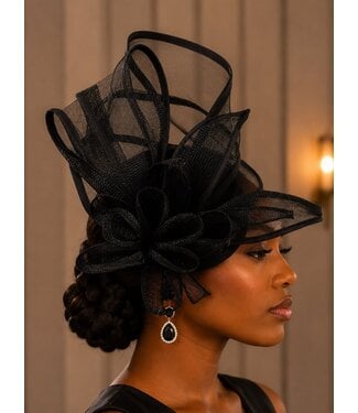 Grand Entrance Fascinator - Black