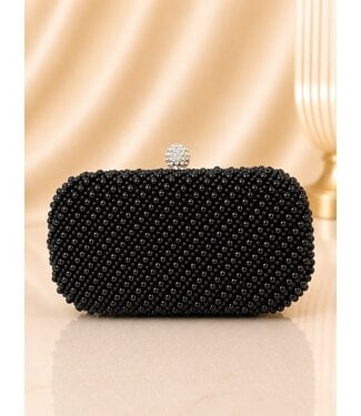 Pearl Obsession Clutch - Black