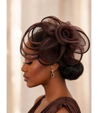 Sweet Escape Fascinator - Brown