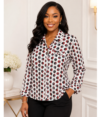 Circle Of Style Top - Burgundy