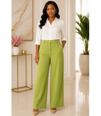 Timeless Flare Pants - Wasabi