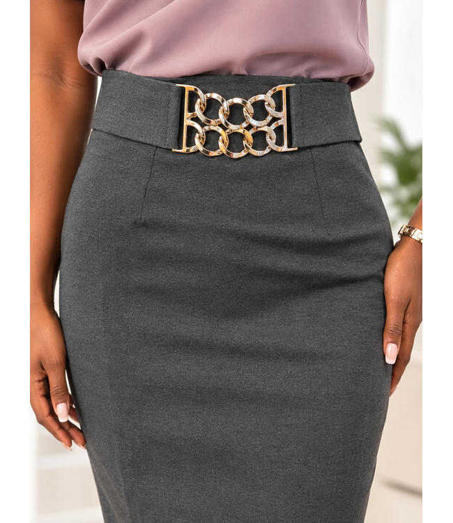 After Hours Pencil Skirt - Grey