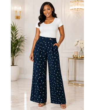 Harbor Point Dotted Pants