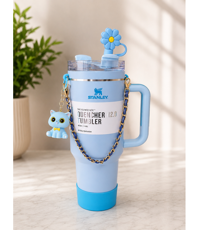 The Flowstate Quencher H2.0 Tumbler 40oz - Blue/Aqua