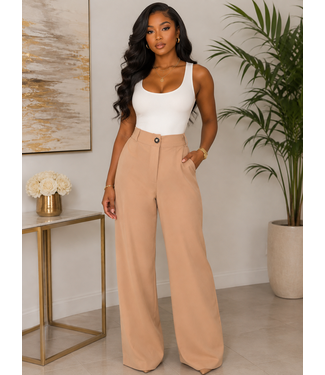 Office Baddie Pants - Khaki