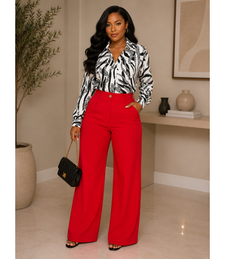 Forever Pop Pants - Red
