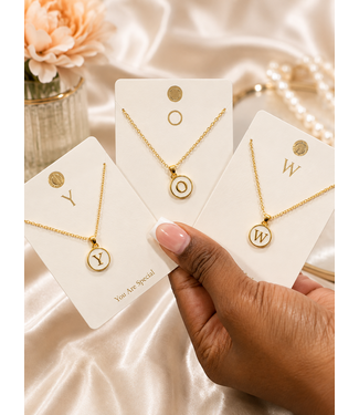 Power Initial Necklace W