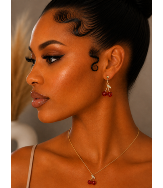 FRESH CHERRIES NECKLACE SET