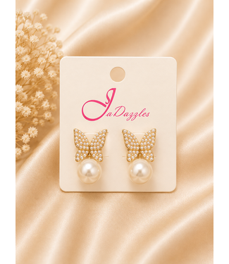 FLYFI PEARL EARRINGS - CREAM