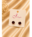 SO STUDDED CRYSTAL EARRINGS - RED