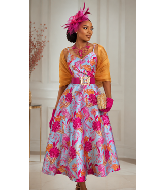 Beautiful Melody Floral Midi Dress
