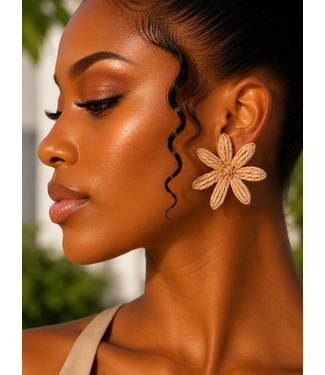 Paradise Found Earrings - Brown