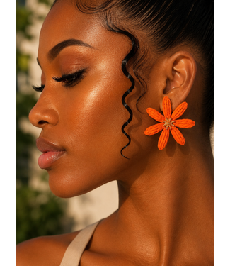 Paradise Found Earrings - Orange