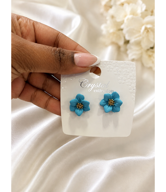 Time For Spring Earrings - Blue