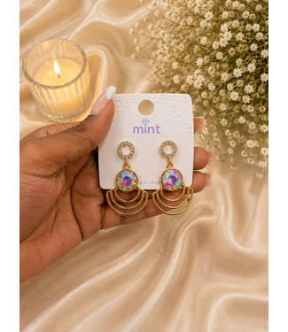Radiant Glow Earrings - Iridescent