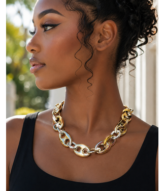 Big Boss Necklace - Two Tone