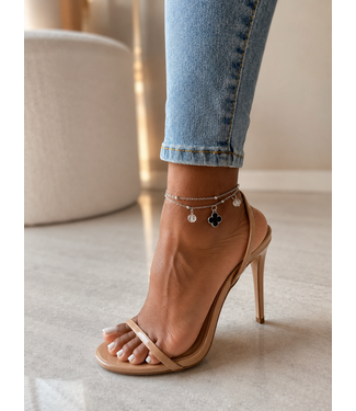 Hang Tight Clover Anklet - Silver