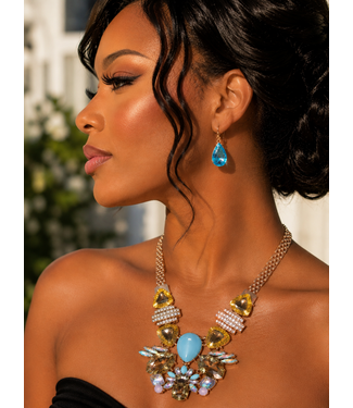 Grace & Gold Necklace Set - Blue