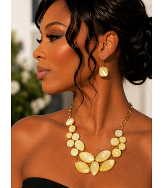Darling Days Necklace Set - Yellow