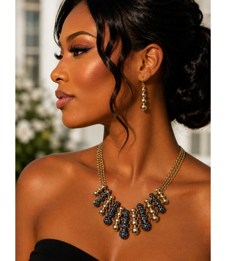 Front Row Necklace Set - Blue