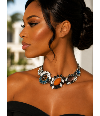 Layered In Luxe  Choker - Multicolor