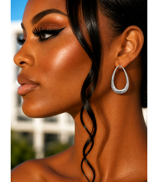 On The Right Path Earrings - Silver