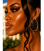 Main Character Energy Earrings - Brown