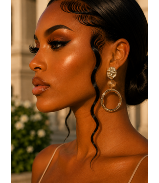 Finishing Touch Earrings - Brown