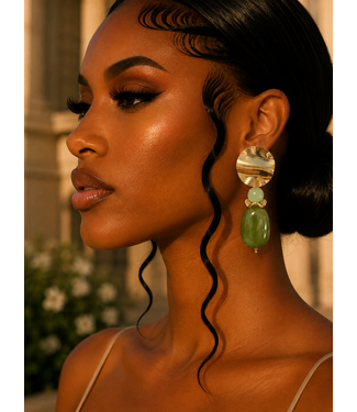 Signature Style Earrings - Green